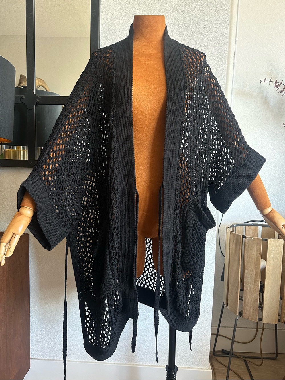 JONNY COTA Knit Mesh Kimono